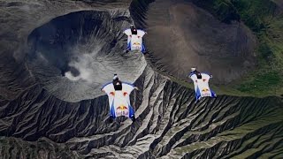 Wingsuit Flight Over an Active Volcano [upl. by Morgen]