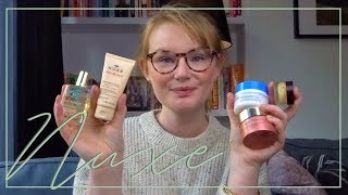 NUXE SKINCARE PRODUCT REVIEW 2020  Rebecca Sophie [upl. by Alcina]