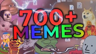 FREE MEME PACK  700 SFX Overlays amp More 4k sub special [upl. by Etnaihc]