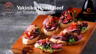 Recipe Yakiniku Roast Beef on Toasted Baguette [upl. by Belvia796]