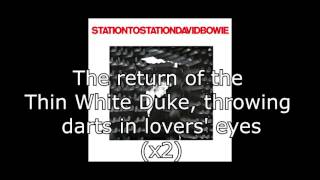 Station to Station  David Bowie  Lyrics [upl. by Nahor97]