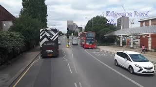 FULL ROUTE VISUAL  London Bus Route 183 Golders Green– Pinner  SP40086 YT59RYN [upl. by Ethelbert777]