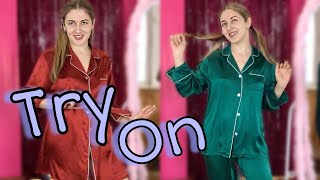 Silk Pajamas Try On  AsilkLife [upl. by Kiyoshi]