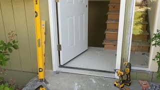 Jeld Wen Front Door Installation  Really crappy products and craftsmanship PART 1 [upl. by Initof104]