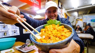 Unbelievable SEA URCHIN Uni Rice Bowl  JAPANESE FOOD in Otaru Hokkaido Japan [upl. by Aineg]