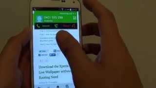 Samsung Galaxy S5 How to AnswerReject Incoming Call [upl. by Nollat]