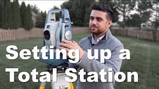 Setting up a Survey Total Station [upl. by Omocaig857]