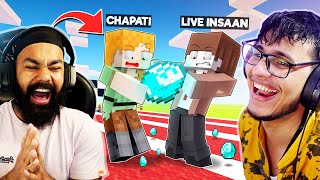 LIVE INSAAN VS CHAPATI IN DUBAI CITY  MINECRAFT [upl. by Yale]