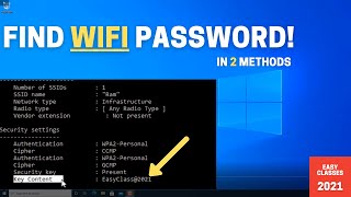 How to Find WIFI Password on Computer Windows 10 2022 [upl. by Casper]