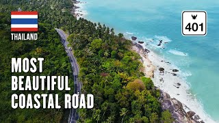 Incredible Coastal Road in Khanom Thailand 🇹🇭 road trip begins [upl. by Kenn241]