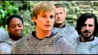 Bradley James and the Cast of merlin  Behind the Scenes Part 1 [upl. by Donalt147]