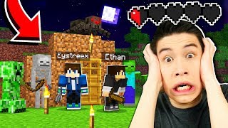 Surviving Our First Night in Minecraft EP1 [upl. by Ulane]