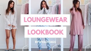 Loungewear amp Pajamas Lookbook  Try On Haul  Violetta Genova [upl. by Lenni]