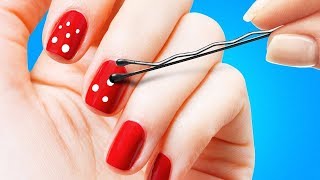 23 IDEAS DE MANICURA FÁCILES PARA HACER EN 5 MINUTOS [upl. by Lagiba680]