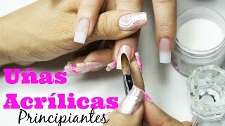 Uñas de acrilico para principiantes  beginner acrylic nails [upl. by Jeri]