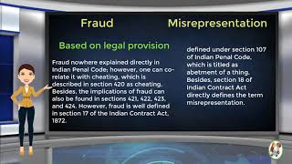 What is Difference Between Fraud amp Misrepresentation [upl. by Randolf178]