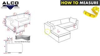 How to Measure For A Outdoor LShaped Sofa Covers – Style 4 [upl. by Sajet]