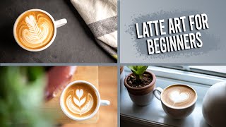 3 Easy Latte Art designs for beginners  Latte Art Tutorial [upl. by Averill]