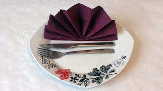 How to do paper napkin folding 05 [upl. by Cadmarr372]