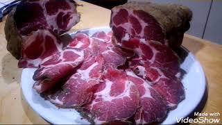 Coppa stagionata fatta in casa ricetta facile [upl. by Rehpotsyrk]