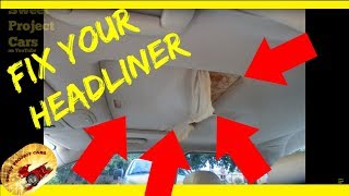 HOW To Repair a SAGGING HEADLINERDO IT YOURSELF [upl. by Adlay943]