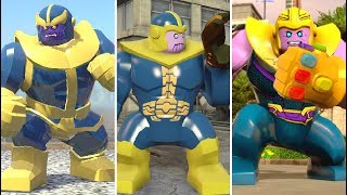 Evolution of Thanos in LEGO Marvel Videogames [upl. by Aroz305]