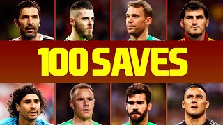 100 Best Goalkeeper Saves Of The Decade • 20102019 [upl. by Amliw]