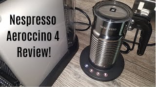 Nespresso Aeroccino 4 Milk Frother Review  Worth upgrading from the Aeroccino 3 [upl. by Etnahc]