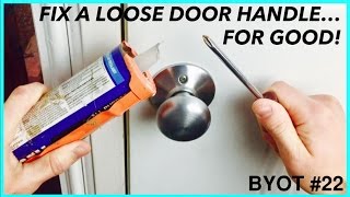 How To Fix A Loose Door Handle  DIY LIFE HACK [upl. by Scarface]