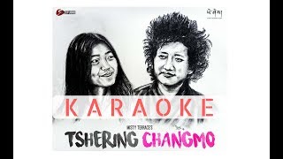 Tshering Changmo KARAOKE track  Misty Terrace  New Bhutanese Song [upl. by Staford230]