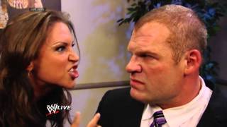 Stephanie McMahon amp Kane Backstage [upl. by Efram]