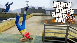 GTA 5 Next Gen Fun  Jerry Can Launch Bad Swimming Grand Theft Auto V Funny Moments [upl. by Balough25]