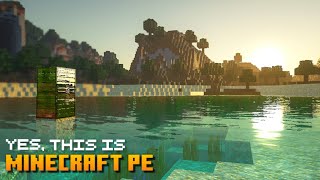 Most Realistic Minecraft PE Shaders Pack GLSL PE [upl. by Gerhard]