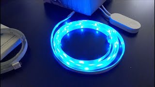 Yeelight Aurora Lightstrip Plus review with API demo [upl. by Araic]