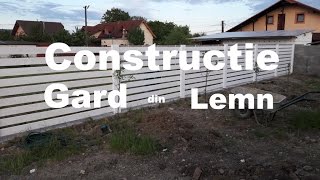 Imagini constructie Gard din Lemn Mosnita Veche Timis [upl. by Hallvard632]