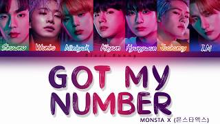 MONSTA X 몬스타엑스  Got My Number Color Coded Lyrics Eng [upl. by Jarid414]