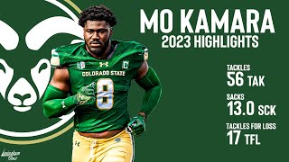 Mohamed Kamara  Colorado State Rams Defensive End  2023 Highlights [upl. by Hanny]