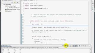Reading Text Files Using Eclipse [upl. by Ahtaela559]