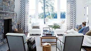 Interior Design – Tour A Luxurious Cottage On Lake Muskoka [upl. by Ennaeirrac]