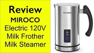 Review Miroco Milk Frother  How to make froth milk at home [upl. by Eirollam673]