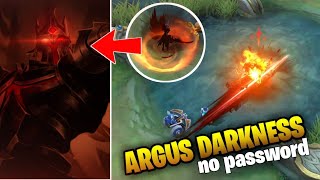 ARGUS SKIN SCRIPT ANGEL OF DARKNESS  MOBILE LEGENDS [upl. by Einahpets]