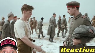 American Reacts to 1914  Sainsburys Ad  Christmas 2014 Reaction Video [upl. by Corvin543]