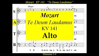 Mozart  KV141  Te Deum  Alto [upl. by Anec804]