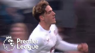 Nicolo Zaniolo tucks away Aston Villas equalizer against West Ham  Premier League  NBC Sports [upl. by Naivatco]