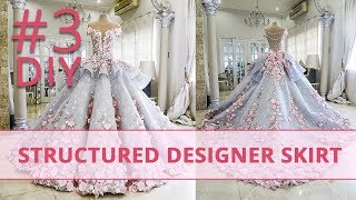 How to Make Structured Designer Skirt 3 Corset Academy Courses [upl. by Inafetse]