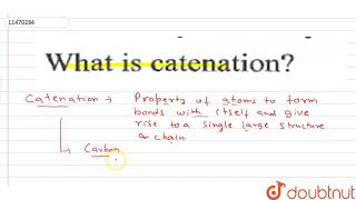 What is catenation [upl. by Dalury]