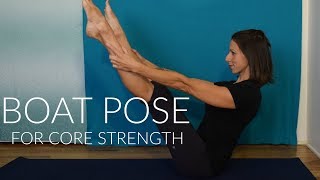 Boat Pose For Core Strength Beginner to Advanced  Navasana [upl. by Ayikaz]