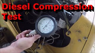 Compression Testing a Diesel Engine  Perkins 4 Cylinder Diesel [upl. by Andreana653]