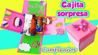 🎁CAJITA SORPRESA para CUMPLEAÑOS🎈🎉DIY MANUALIDADES [upl. by Delaine]