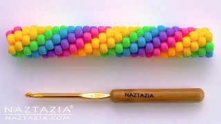 How to Crochet Bead Tubes  Beaded Crocheted Ropes by Naztazia [upl. by Dylan]